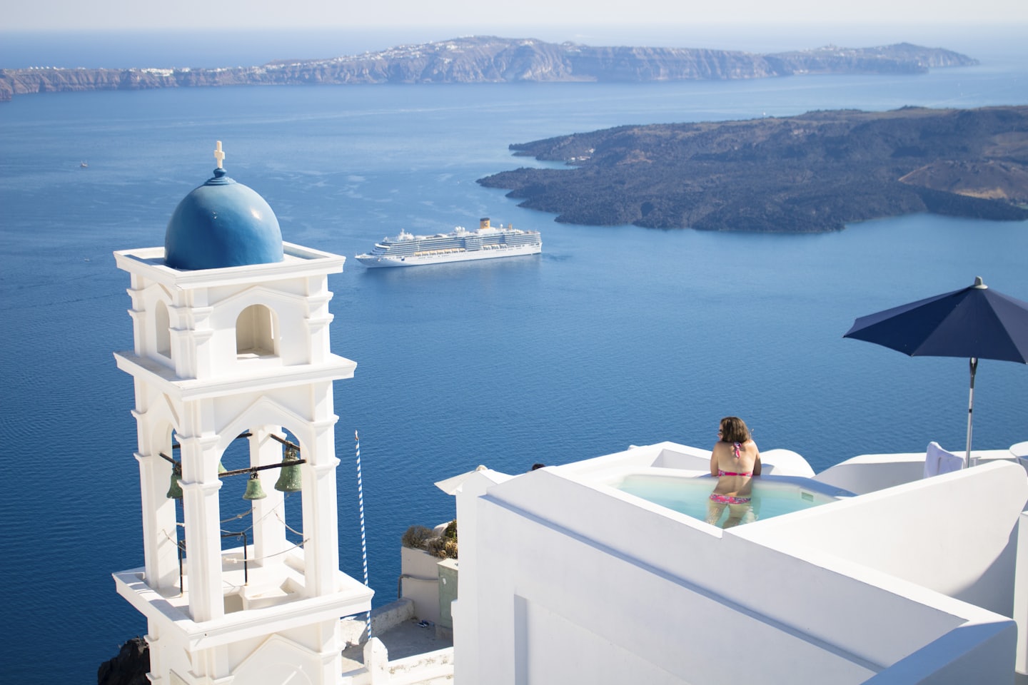 Santorini, Grécia. Um dos destinos operados pela Varig Travel.